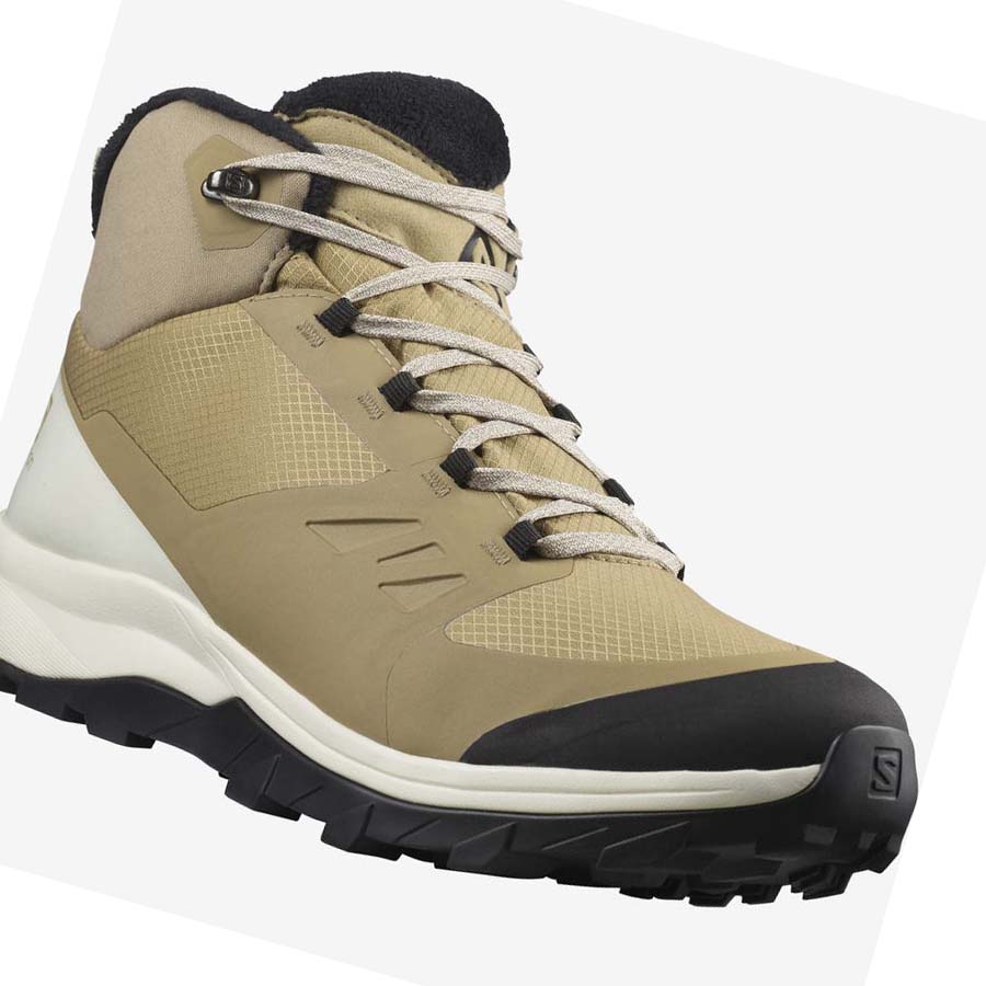 Salomon OUTSNAP CLIMASALOMON™ WATERPROOF Téli Csizma Férfi Barna | HU 2240GSO